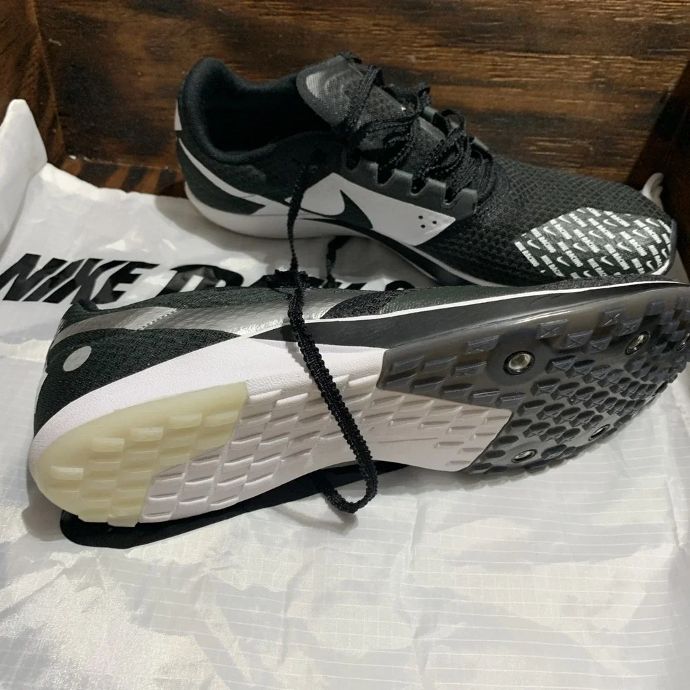 Nike Zoom Rival‎ XC6 Black 9.5 Metallic Silver Cross-Country Spike Track Shoes